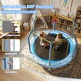 thumbnail image 3 of Mersco 55 inch Toddler Trampoline for Kids, Mini Trampoline with Enclosure Net and Ball ,Indoor Outdoor Small Kids Trampoline Birthday Gifts for Boys and Girls, Print, 3 of 10