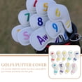 thumbnail image 2 of Miangastore 9Pcs Digital Golfs Rod Cover Golfs Supplies Golfs Putter Cover PU Club Head Cover, 2 of 9