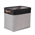 thumbnail image 1 of Caja de almacenamiento de lino de color sólido-cesta de almacenamiento de ropa sucia, 1 of 5