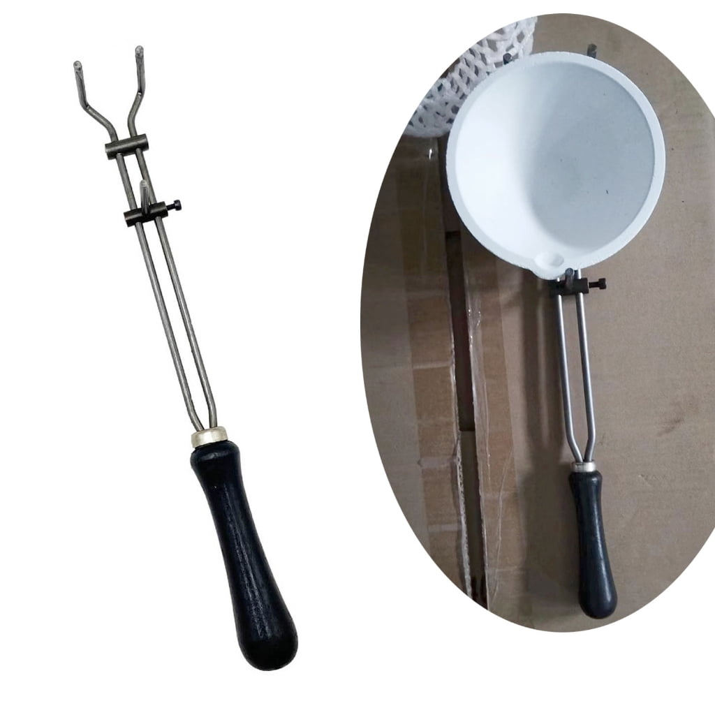 Crucible Tongs Crucible Clamp Gold Melting Clamp Pliers Metal Melting Tongs for Melting Gold and Silver Jewelry