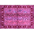 thumbnail image 1 of Ahgly Company Indoor Rectangle Abstract Purple Contemporary Area Rugs, 2' x 4', 1 of 4