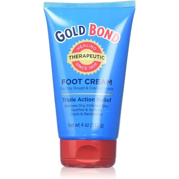 Gold Bond Therapeutic Foot Cream, Jojoba & Peppermint Oil, 4 Oz (Pack of 6) - Presentation May Vary.