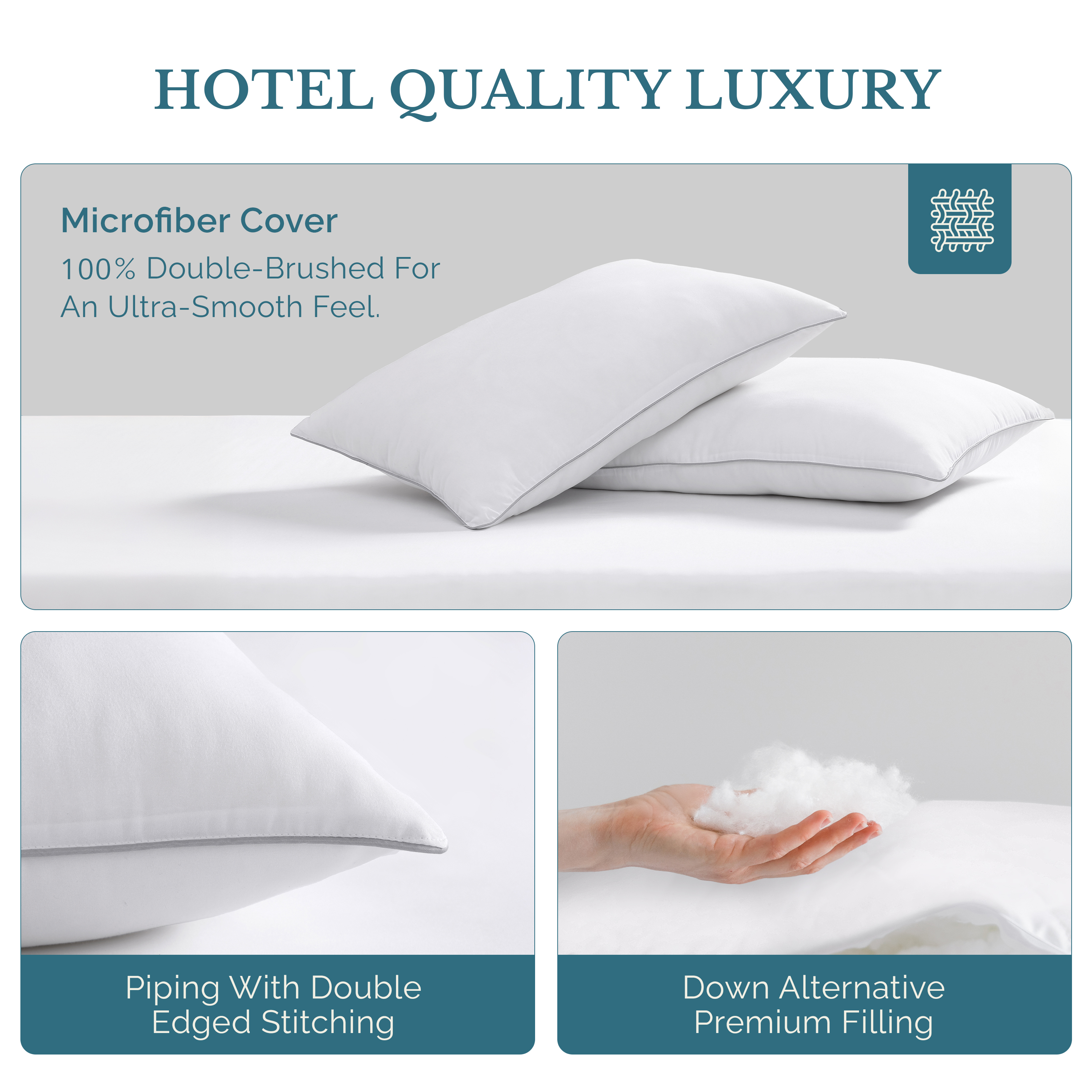 Casa Platino Cooling Pillows, Standard Size Set of 2 photo 7