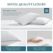 Casa Platino Pillows Standard Size Set of 2 – Standard Pillow, Cooling Comfort, Breathable, Easy Care Machine Washable, Perfect for Everyday Use