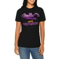 thumbnail image 3 of Halloween Bat Graphic Design Ring Spun Combed Cotton Short Sleeve Deluxe Jersey T-Shirt - Black XL, 3 of 4