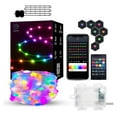 thumbnail image 2 of Rbaofujie Battery Operated Christmas Lights 17ft Green Wire 50 LED Fairy String Light with Remote, Timer, 8 Modes, Dimmable for Indoor Outdoor Xmas Tree Wedding Party Decoration, 2 of 9