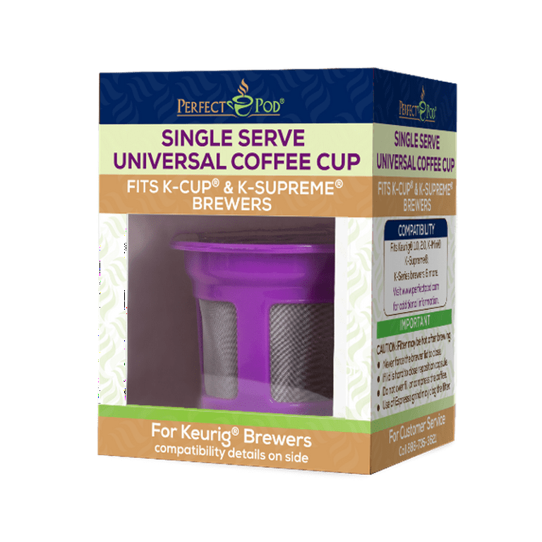 PERFECT POD Cafe Fill Stainless Steel Premium Reusable Single Serve Coffee  Filter Cup K11300 - The Home Depot