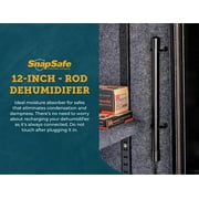SnapSafe 12 inch Gun Safe Dehumidifier Rod, SNAP75903, Black