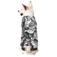 thumbnail image 1 of Balery Monochrome Botanical Illustration Sudadera con Capucha para Perros Pequeños – Ropa para Mascotas, Disfraz para Perros y Gatos, Ideal para Fiestas y Cosplay-Medium, 1 of 7