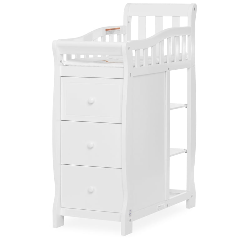 Dream On Me in Brody Convertible Crib With Changer in White