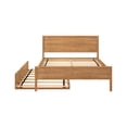 thumbnail image 4 of Max & Lily Full Size Bed Frame with Trundle, Classic Solid Wood Platform Bed for Kids, 4 of 11