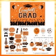 thumbnail image 2 of Graduation Party Decorations 2024 Orange and Black, Congrats Grad Backdrop, Graduation Hanging Swirls, Class of 2024 Decor for University College Senior Graduation Party Supplies, 2 of 6