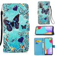thumbnail image 2 of Compatible With Samsung Galaxy A52 5g/ 4g Case Leather Flip Wallet Cover With Card Slot Holder Kickstand Pattern - Heart Butterfly, 2 of 5