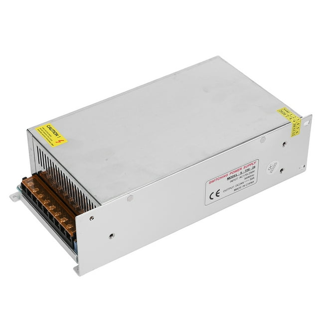 Adaptador de fuente de alimentación conmutada para tira de luz LED de aleación de aluminio, 24 V CC, para impresora 3D (S-720-24 (24 V, 30 A, 720 W), 170-250 V CA)