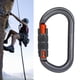 thumbnail image 5 of Mosquetones de escalada de resistencia, mosquetones de escalada en roca con bloqueo 25KN, clips para hamacas, columpio, correa y arnés de bloqueo O Bloqueo automático, 5 of 8