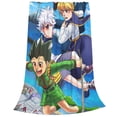 thumbnail image 4 of Hunter X Hunter Cartoon Printing Throw Blanket, All Seasons Flannel Fleece Blanket, Soft & Warm Plush Blankets for Couch Sofa Bed Camping Travel, 40"x30", 4 of 9