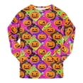 thumbnail image 6 of KPOPLK Toddler Boy Clothes 2-8T Halloween Pajama Set Long Sleeve Pumpkin Print Shirts and Pants Comfortable Fall Winter Sleepwear,Size 4-5 Years, 6 of 9