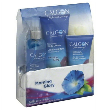 Calgon Morning Coconut Milk & Lime Morning Glory Gift Set, 3 Piece