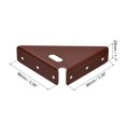 thumbnail image 2 of 2Pack Angle Corner Brackets 86mm x 86mm, Cold Rolled Steel Braces Joining Support with Screws (Brown), 2 of 6