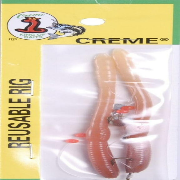 Creme Pre-Rigged 4" Scoundrel Lure, Live Color