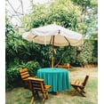 thumbnail image 2 of Vargottam Indoor/Outdoor Round Tablecloth 58 Inch Round Tablecloth with Umbrella , Waterproof Zippered Patio Table Cloths, Spring/Summer Table Covers forCircular Table/BBQs/Picnic-Turquoise Green, 2 of 7