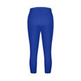 thumbnail image 4 of Tumotour Yoga Shorts For Women Plus Size Yoga Pants Cropped Trousers Solid Color Lace Elastic High Waisted Running Workout Gym Shorts, 4 of 9