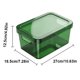 thumbnail image 5 of Caja de almacenamiento a prueba de humedad con tapa, diseño transparente, organizador apilable, contenedor de plástico duradero para uso doméstico., 5 of 8