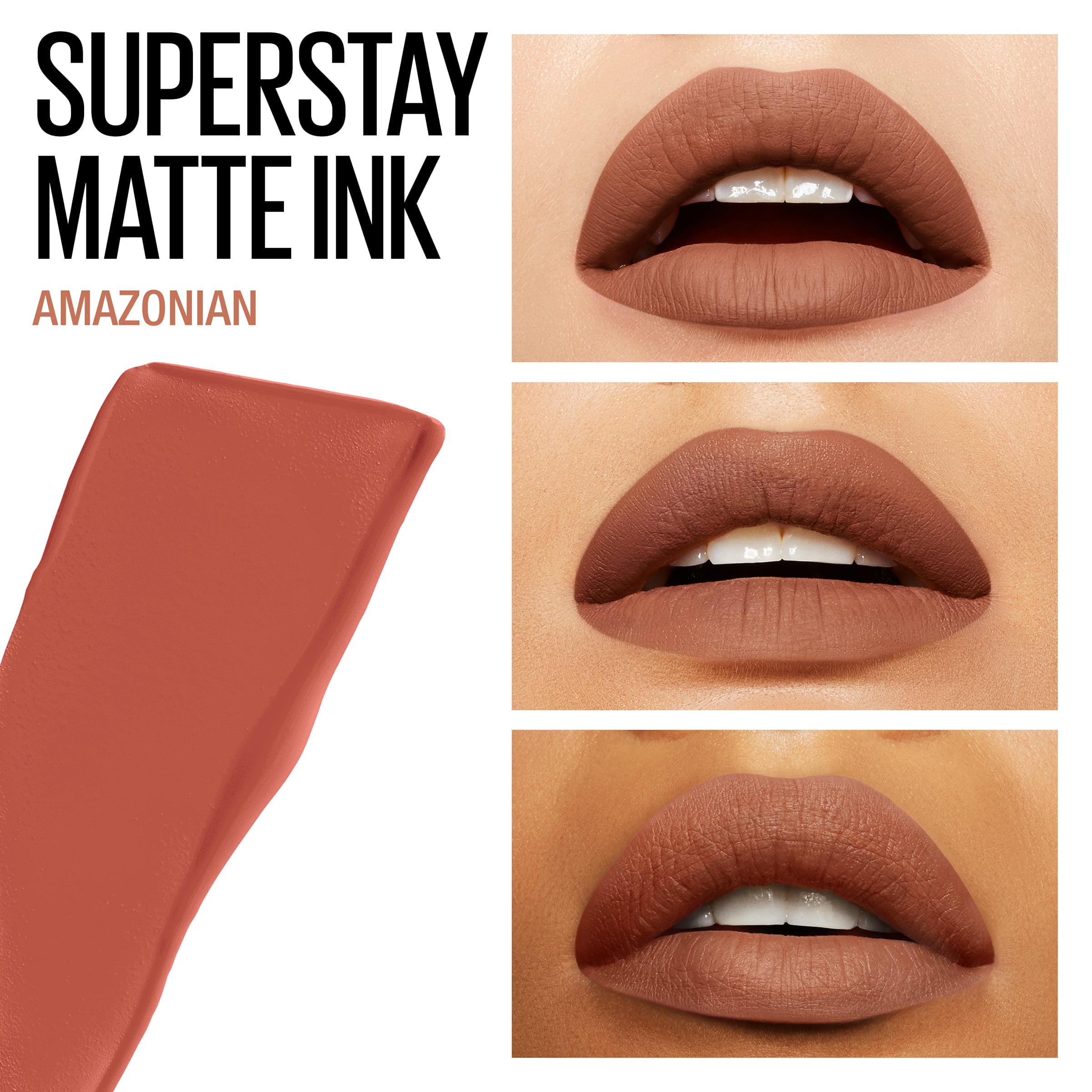 Liquid Lipstick, Amazonian Stay Ink Matte Super Un-nude Maybelline