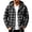 Pink, variant on Jaunzuar Zip Up Hoodie Men Drawstring Long Sleeve Plaid Shirt Men Outdoor Warm Casual Jackets with Pockets L