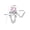 Style 3, variant on 1 Pc Stainless Steel Nose Stud L-Shape Pink Heart CZ Nose Piercing Women Jewelry-Style 4