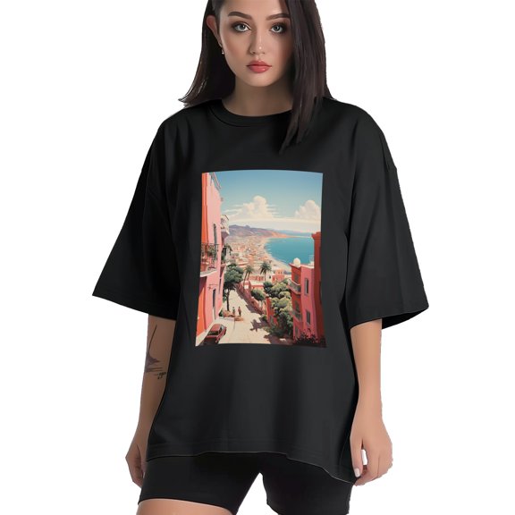 Plus Size Shirt for Women Black Tops for Women Short Sleeves Shirt for Women Beach T Shirt Crewneck Shirt for Women XS