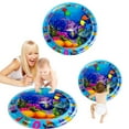 thumbnail image 2 of Inflatable Playmat, Tummy Time Water Mat,Portable Round Water Pad,Visual Stimulation Gift,Water Pads that Promote Motor and Sensory Development, 2 of 9