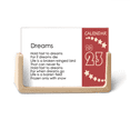 thumbnail image 1 of Poetry Quote Hold Fast To Dreams Desk Calendar Desktop Decoration 2023, 1 of 3