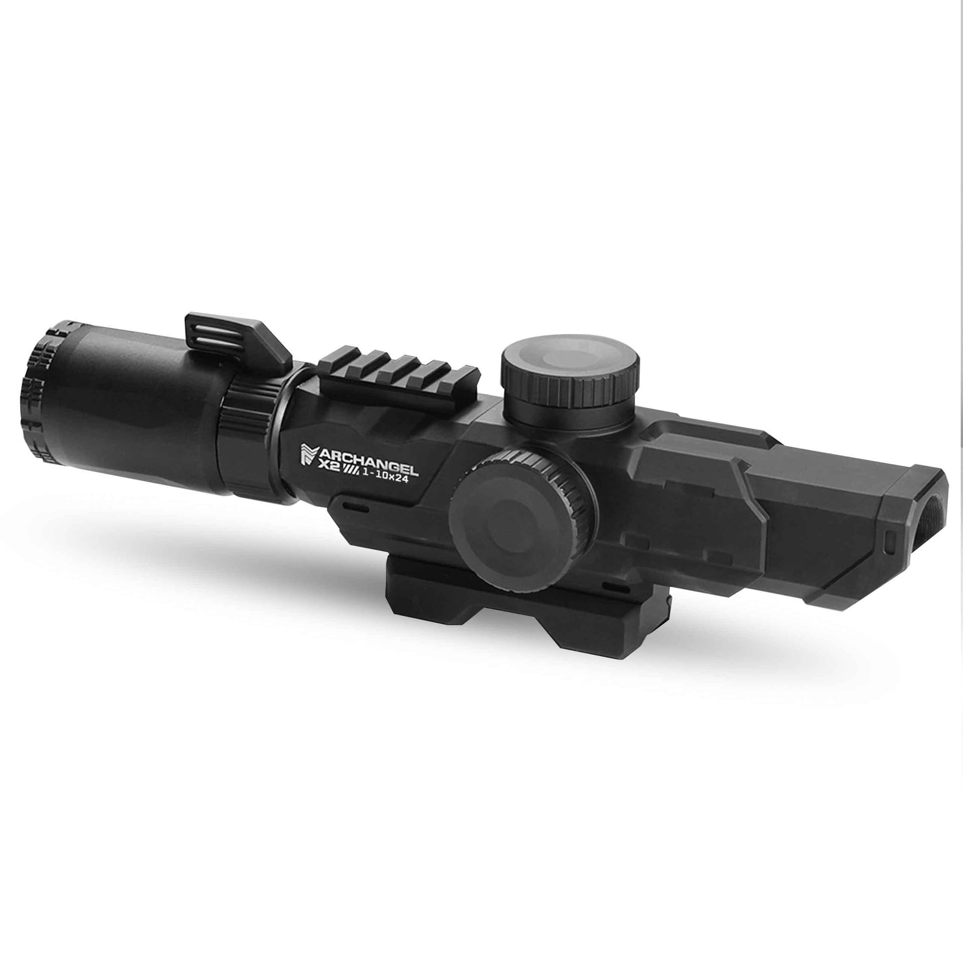 Monstrum Archangel X2 1-10x First Focal Plane FFP LPVO Scope | Extra Low Disperson Glass, Piggyback Mount, Integrated Base | CM5 Morpheus MOA
