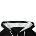 thumbnail image 5 of BiZtdJrK 1/4 Zip Hooded Sweatshirt Mens Fleece Lined Pullover Hoodie Lightweight Oversized Drawstring Sweatshirts with Kangaroo Pocket, Black, S, 5 of 8