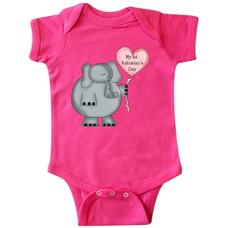 

Inktastic My first Valentine s Day Gift Baby Boy or Baby Girl Bodysuit