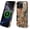 Dark Embroidery Flower, variant on Magnetic Phone Case for iPhone 16e, Compatible with MagSafe, Durable 2 Layers Full Covered Shockproof Protective Cover-Retro Skeleton Bookshelf