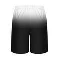 thumbnail image 4 of Gufahion Sizes S-XXXL Shorts Pants Men Casual Fashion Gradient with Pocket Elastic Waist Short, Gifts for Men, Black, 4 of 5