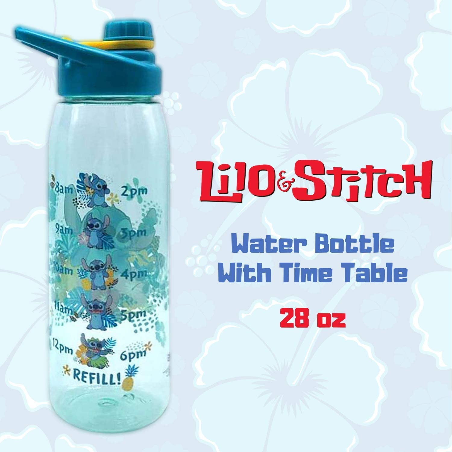 Disney Parks Stitch Stainless Steel Water Bottle w/Screw-on Top Holds 21 oz  NWT