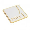 thumbnail image 1 of 4.7x4.7inch Toilet Sign Acrylic Restroom Identification Sign for Restaurant Style E, 1 of 9