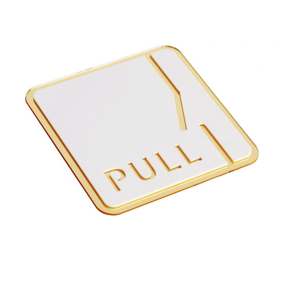 Letrero cuadrado de 12cm para baño, placa acrílica para baño, accesorios de arte de pared para oficina de negocios, restaurante, fácil de instalar Estilo E