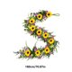 thumbnail image 3 of Guirnalda de girasoles y margaritas artificiales | Accesorio de fotografía con flores artificiales realistas para la decoración del hogar y el jardín, 3 of 6