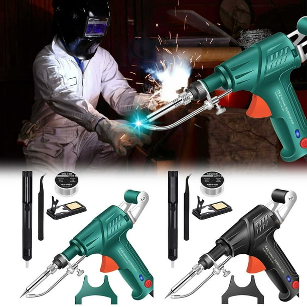 Pistola de soldador de 60W con luz - Herramienta de soldadura semiautomática de mano de 110V para reparación electrónica y proyectos DIY