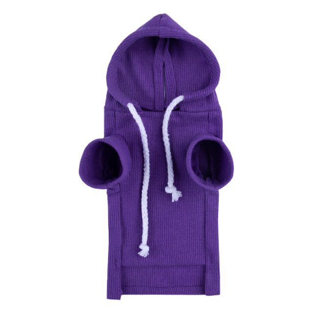 CSChome Pet Hoodie Cute Ferret Hoodie Solid Color Drawstring Hooded Sweatshirt Thick Fleece Hamster Guinea Clothes