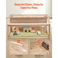 thumbnail image 6 of VEVOR Wooden Hamster Cage, 270° Viewing Hamster Habitat, 32 x 16 x 16 in, Dwarf Hamster Cages with Openable Top, Ventilated Small Animal Cage, Pet Mouse Cage for Gerbils, Rats, Guinea Pigs, Mice, 6 of 9