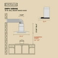 thumbnail image 6 of 30 in. 400 CFM Ducted Kitchen Glass Wall Mount Range Hood in Stainless Steel, 6 of 15