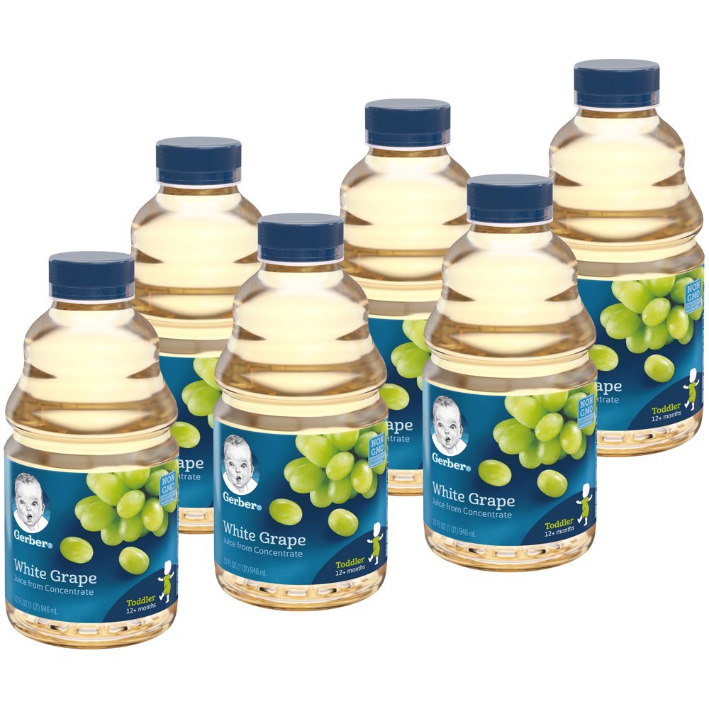 Gerber White Grape Juice 32 fl. oz. Bottle (Pack of 6)