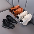 thumbnail image 6 of Kids Baby Girls Boots Spring/Autumn Single Shoes Fashion Cotton Shoes Children Boys Plush Boots Lace Up Velvet Winter Boots, 6 of 6