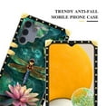 thumbnail image 5 of FKBRCL4U Compatible with Samsung Galaxy A13 Case, Colourful Dragonfly Pink Lily Pads Luxury Golden Decoration for Girl Women Soft TPU Shockproof Protective Hard PC Back, 5 of 7
