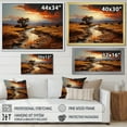 thumbnail image 4 of Designart "Moonlit Canyon Sunset III" Landscapes Framed Wall Art Decor - Traditional Brown Canyon & Desert Bedroom Framed Canvas Wall Art, 4 of 6
